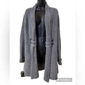 Fortune & Ivy cozy grey sweater sz S cabincore